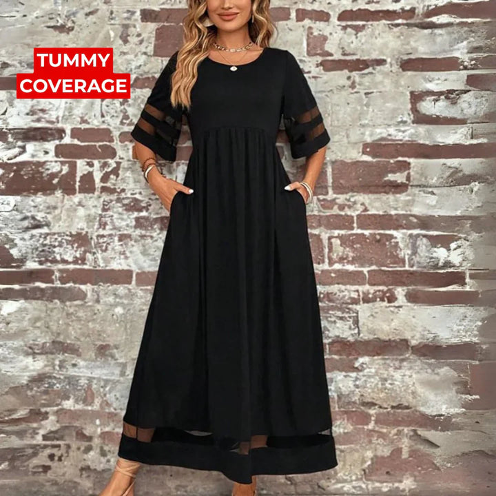 Elegant Tummy Coverage Dress