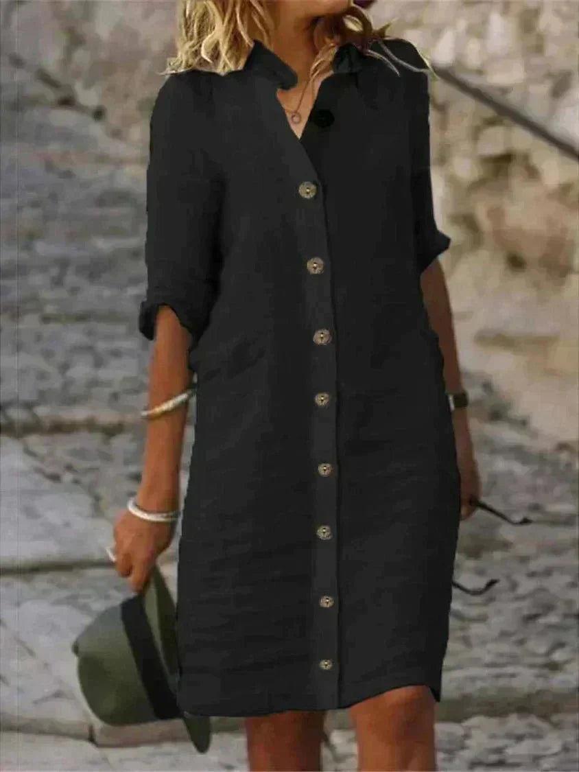 Breezy Comfort Shirt Dress