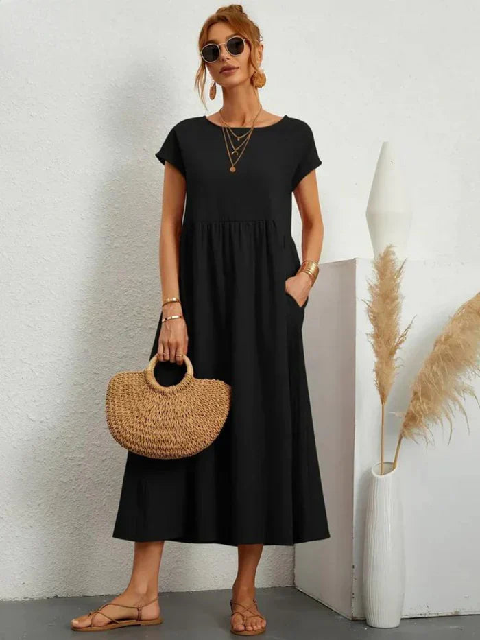 Elegant Tummy Coverage Dress