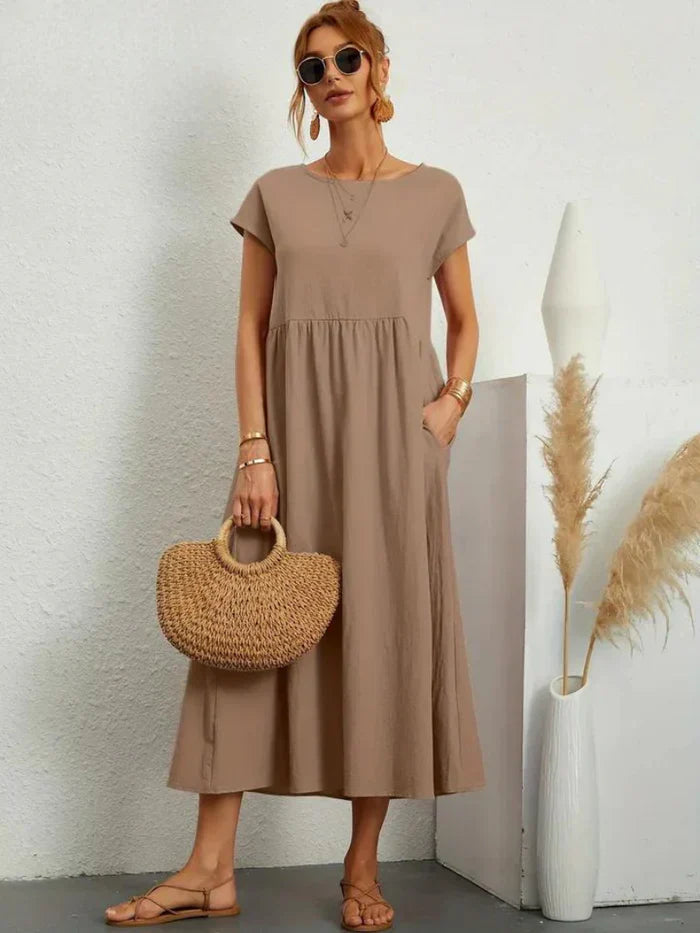 Elegant Tummy Coverage Dress