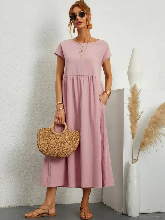 Elegant Tummy Coverage Dress