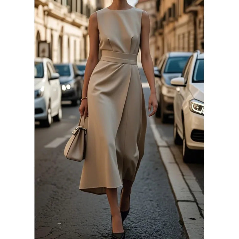 Elegant Round Neck Dress
