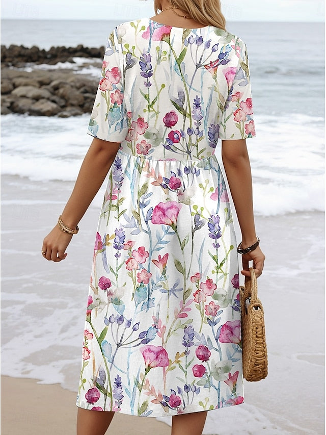 Floral Breezy Midi Dress
